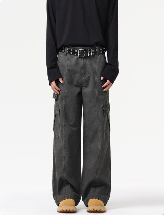 Frost Veil Retro Çok Cepli Kargo Pantolon