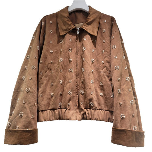 Essence  nakışlı boncuklu kısa ceket