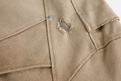 Heavy Washed Distressed Jacket