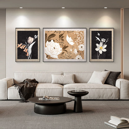 3 lü set Dekoratif resim  triptik tasarım