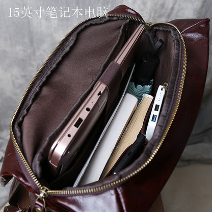 The Luzz hakiki deri  seyahat çantası