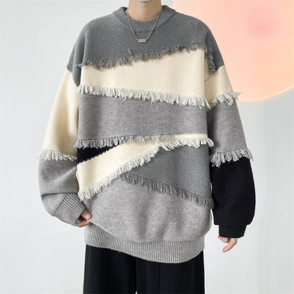 Zero Mercy Renk Bloklu Triko Kazak