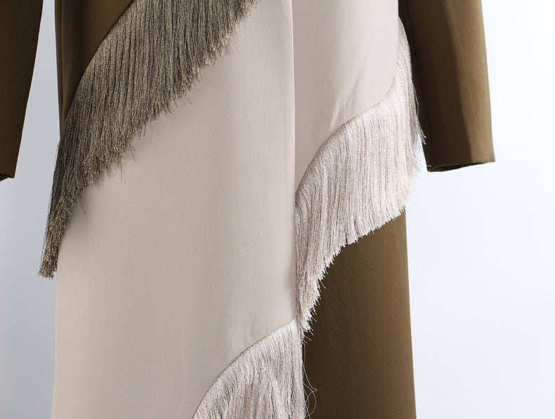 Boho Motion Fringe Coat
