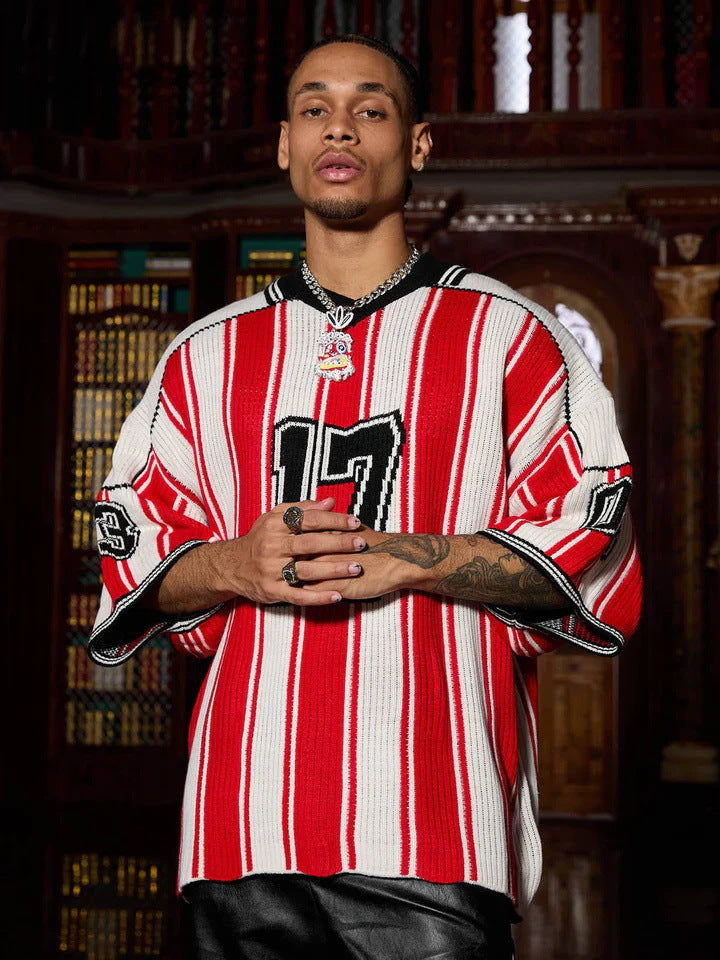 Striped 17 Varsity T-Shirt