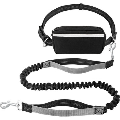 köpek yürüyüş halatı çok amaçlı ikisi bir arada koşu bel çantası