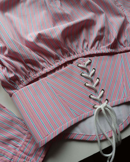 Matrix Bloom Korse Detay Yarım Gömlek Üst