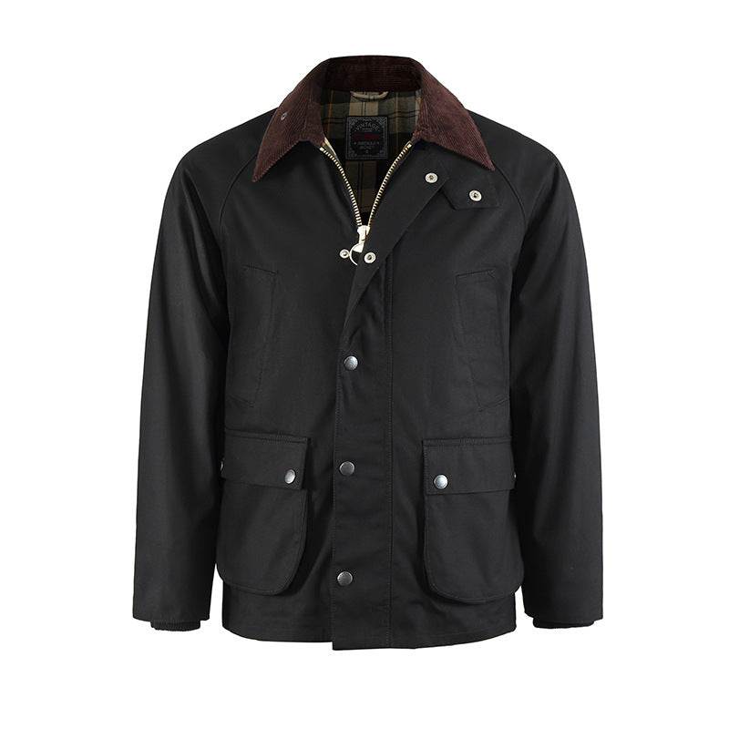 Smart Boys Yağlı Balmumu Ceket Erkek Rüzgarlık Ceket