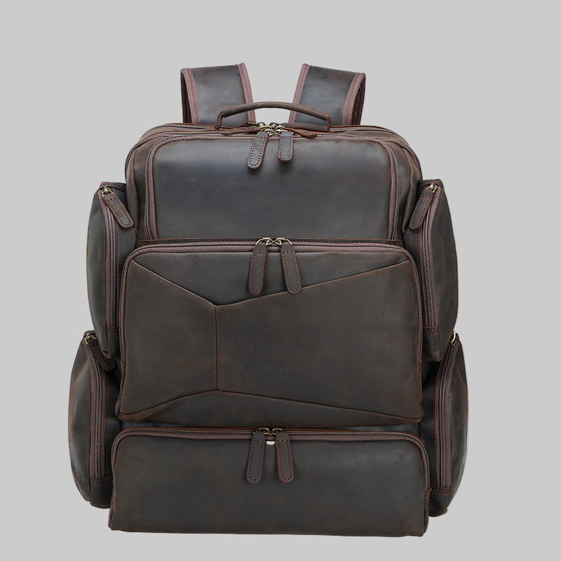 Marcus  lüks hakiki deri sırt çantası