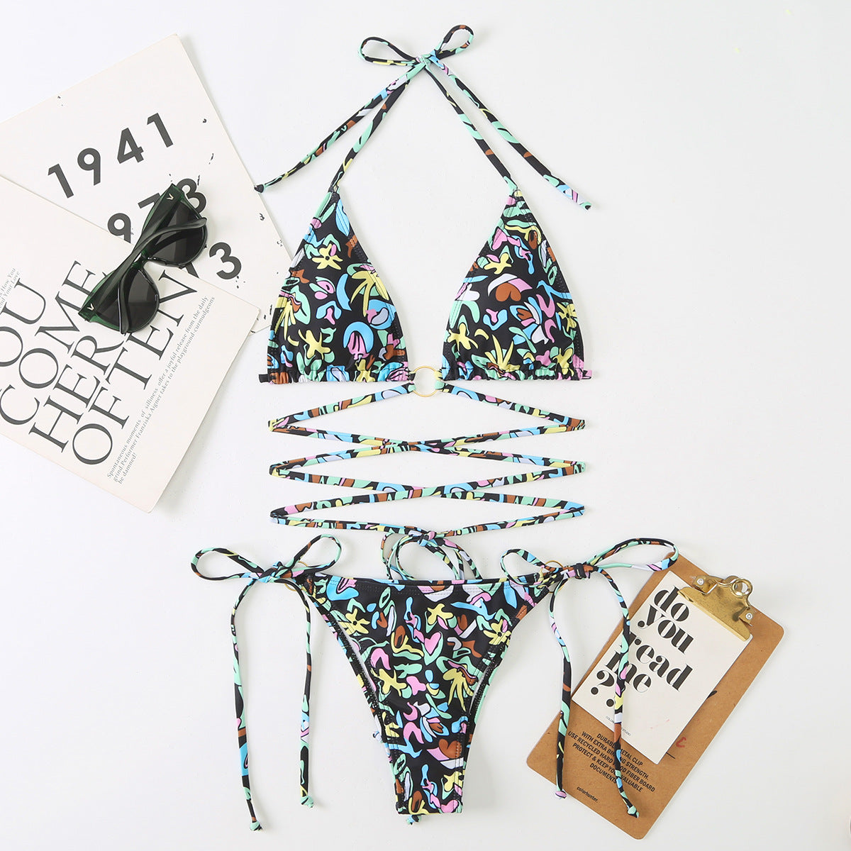 Amazon Girl Baskılı Bikini Takım