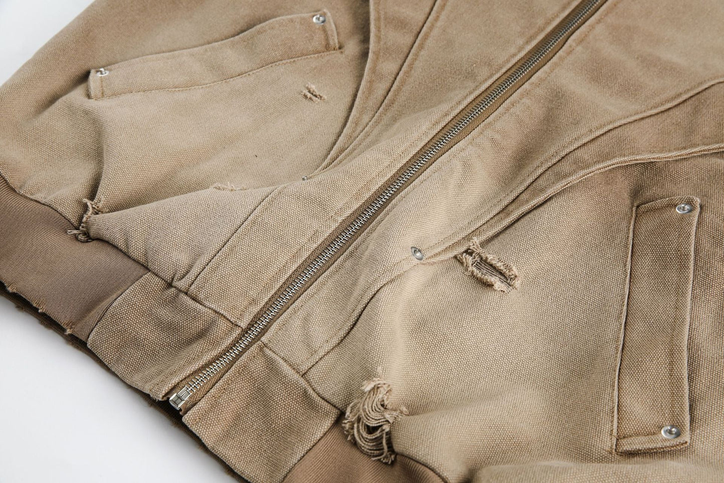 Heavy Washed Distressed Jacket