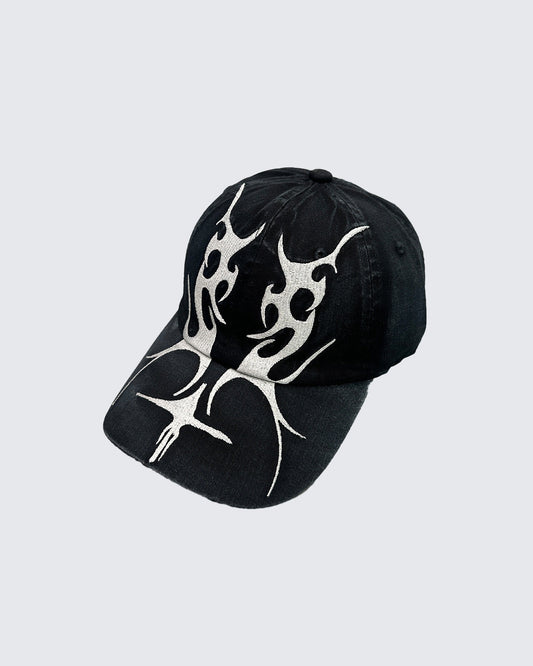 Embroidery Flame Baseball Cap
