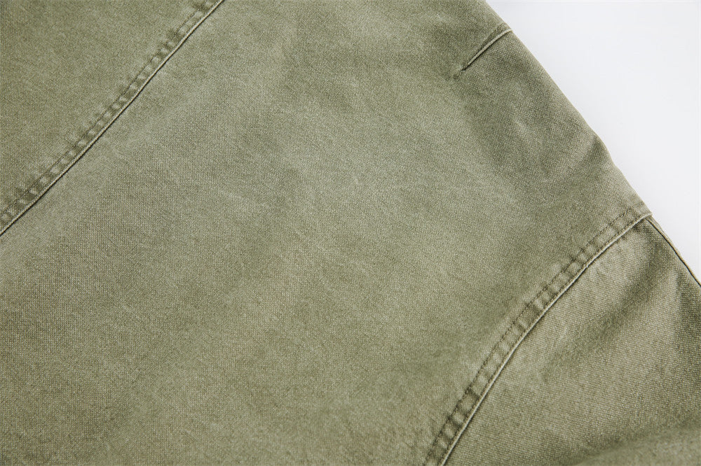 Luzz Retro Tasarım Renk Bloklu Devrik Yaka Bol Ceket