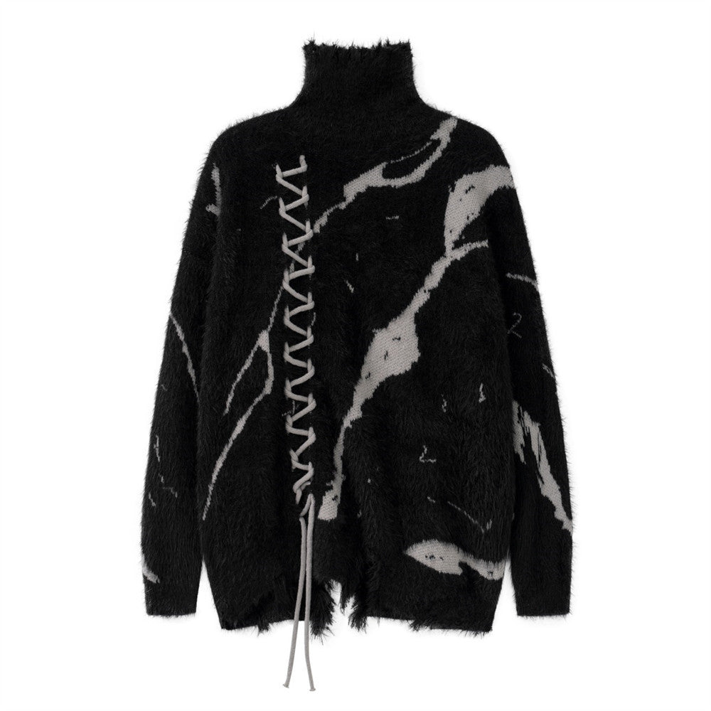 Snøra Bağcıklı Balıkçı Yaka Triko Kazak