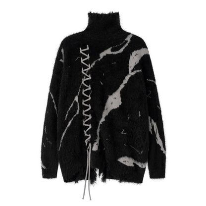 Snøra Bağcıklı Balıkçı Yaka Triko Kazak