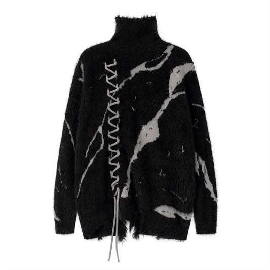 Snøra Bağcıklı Balıkçı Yaka Triko Kazak