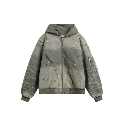 Heavy Washed Distressed Jacket