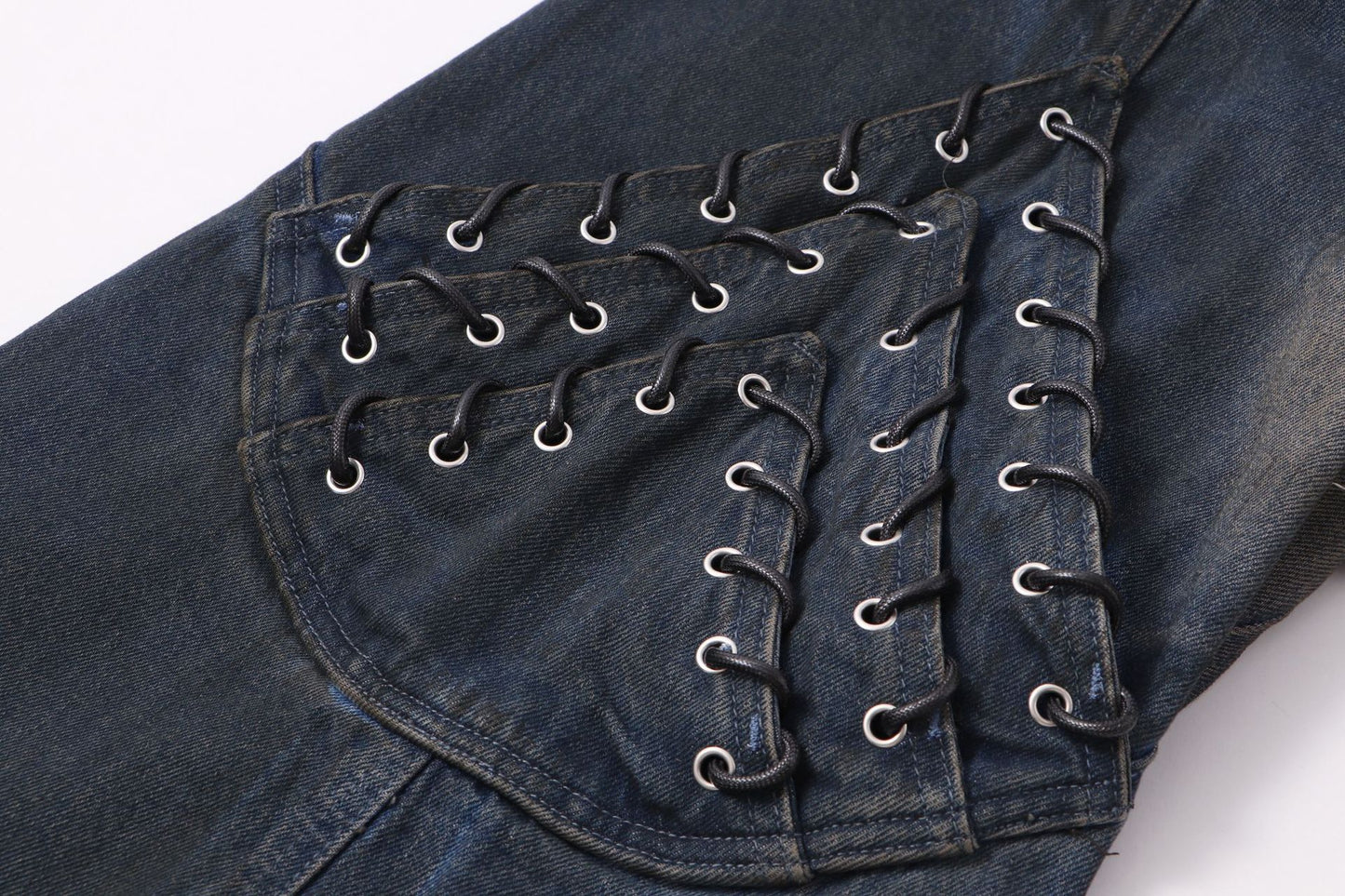 Dark Halo Retro Geniş Paça Kot Pantolon