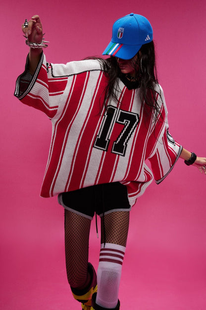 Striped 17 Varsity T-Shirt