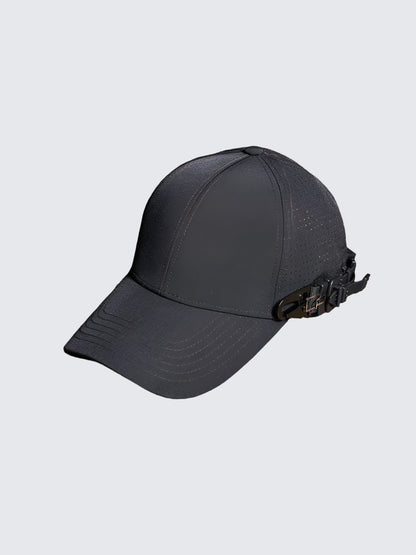 Plain Black Adjustable Cap