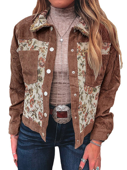 Sagen tasarım baskılı ceket kadın