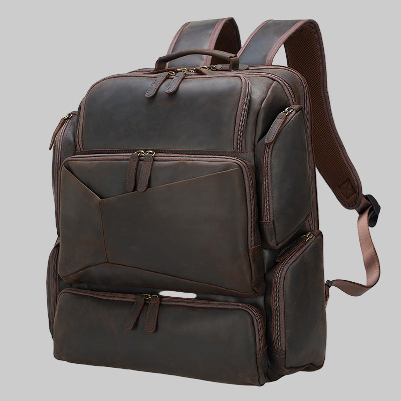 Marcus  lüks hakiki deri sırt çantası