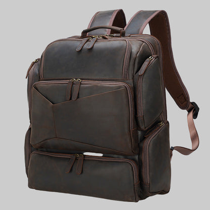 Marcus  lüks hakiki deri sırt çantası