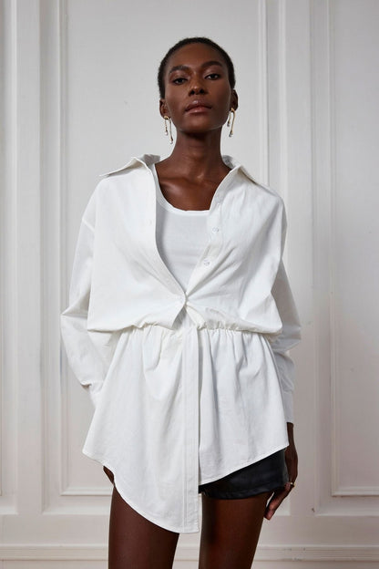 Raina Asimetrik İki Parça Gömlek