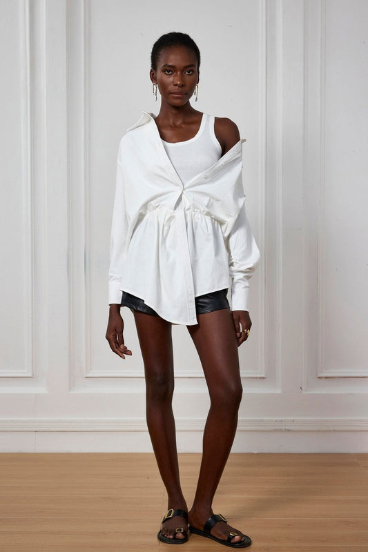 Raina Asimetrik İki Parça Gömlek