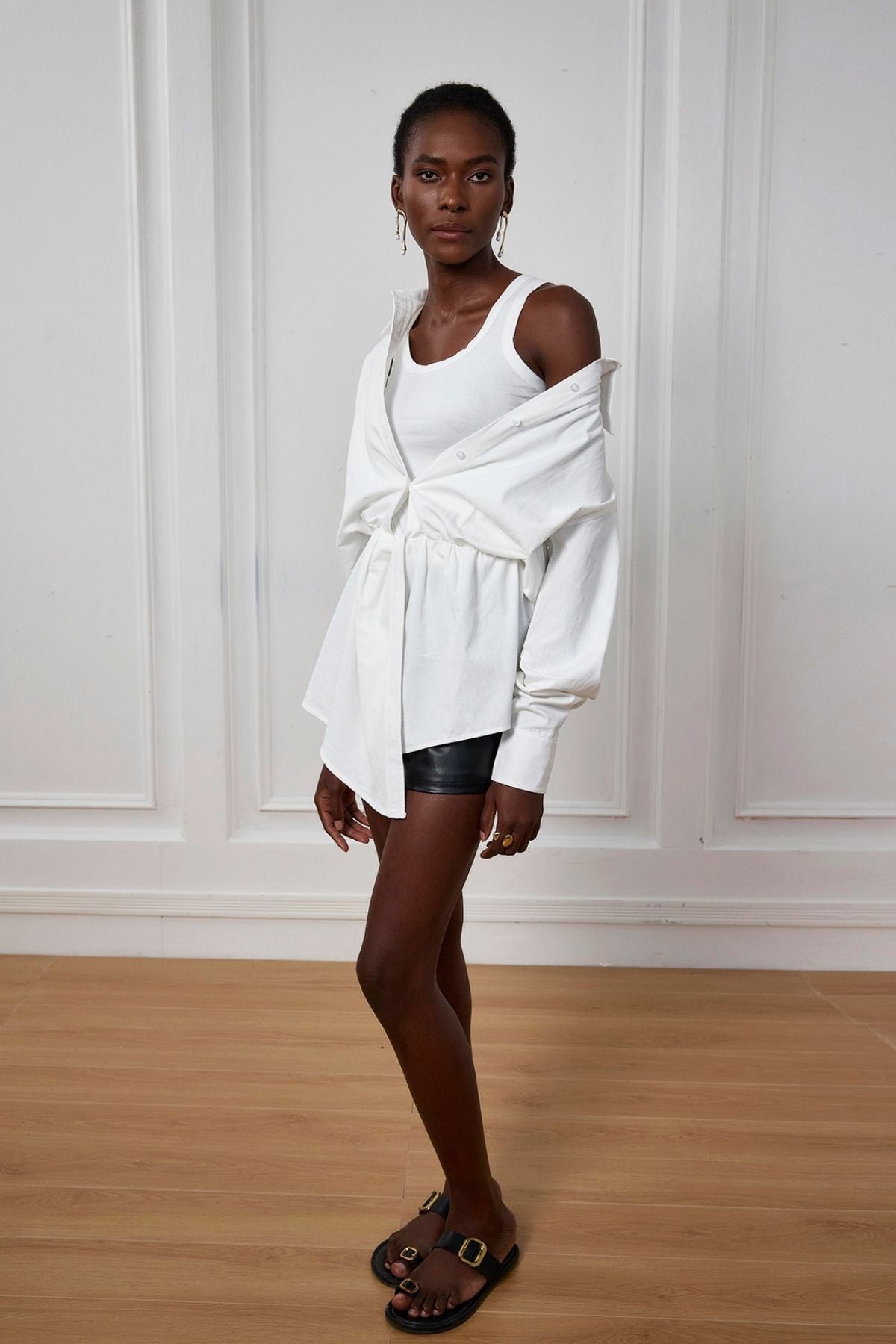 Raina Asimetrik İki Parça Gömlek