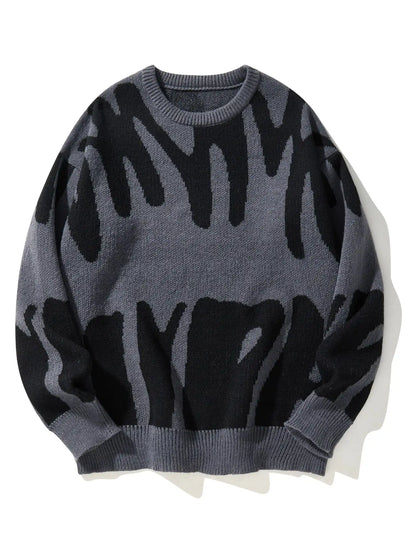 Abstract Knitted Pullover