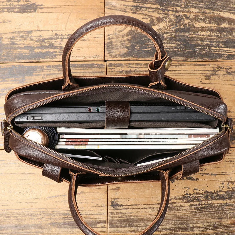 Luzz Hakiki Deri Erkek Çanta