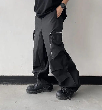 Large Knee Pocket Baggy Pants