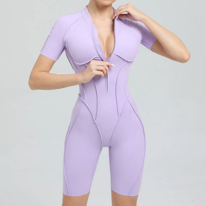 Dare2Luzz Dikişsiz Kısa Spor Tulum
