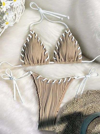 Coconut Sunset Brazilian Bikini Set