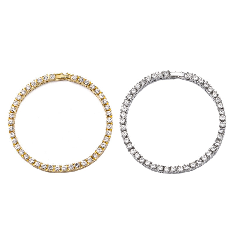 Crystal Rhinestone Tennis Necklace