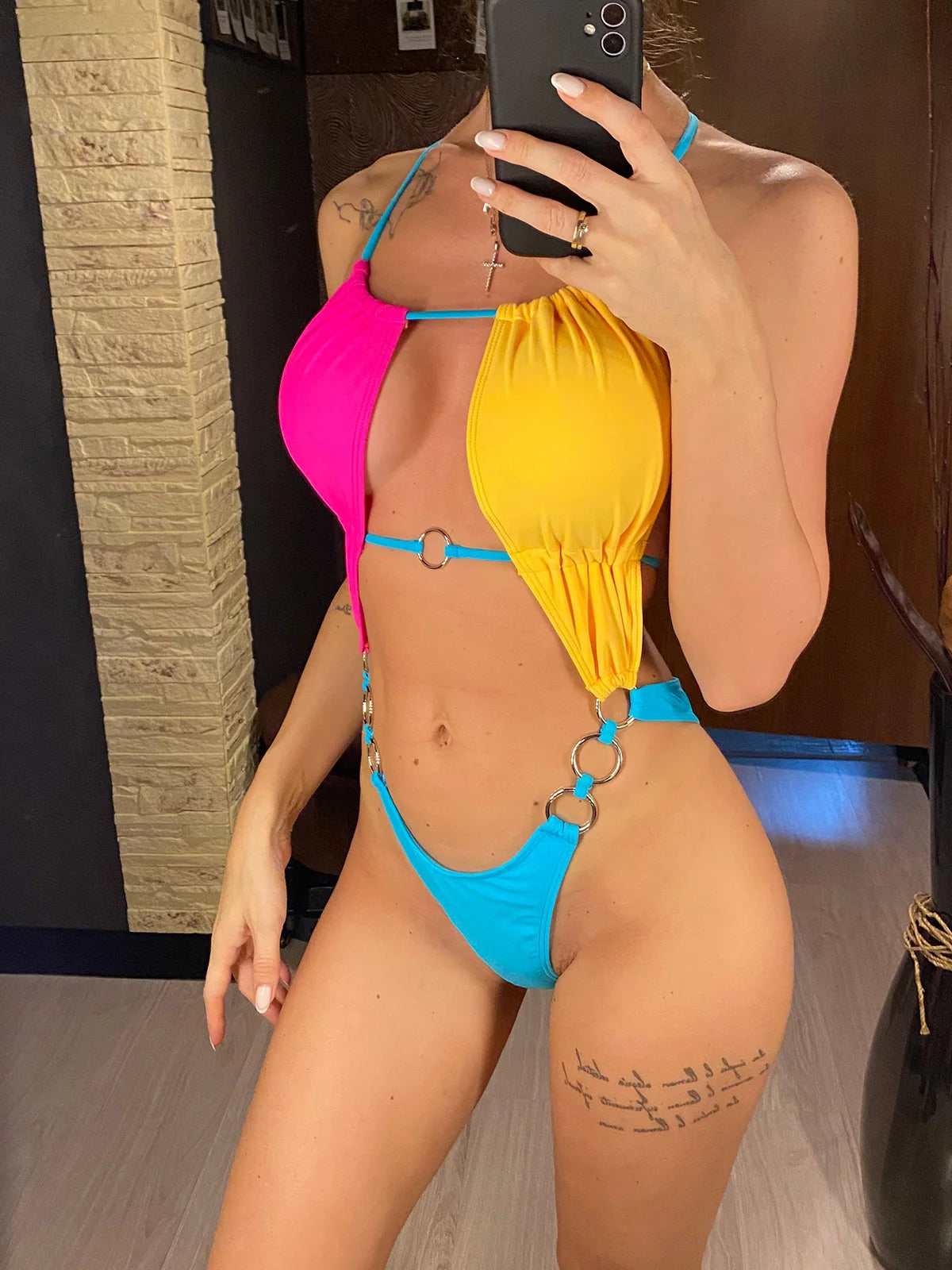 Palm Oasis Sırtı Açık Mayo