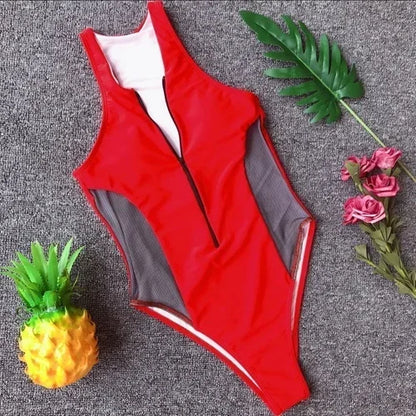 Hailey High Cut Zipper Mayo