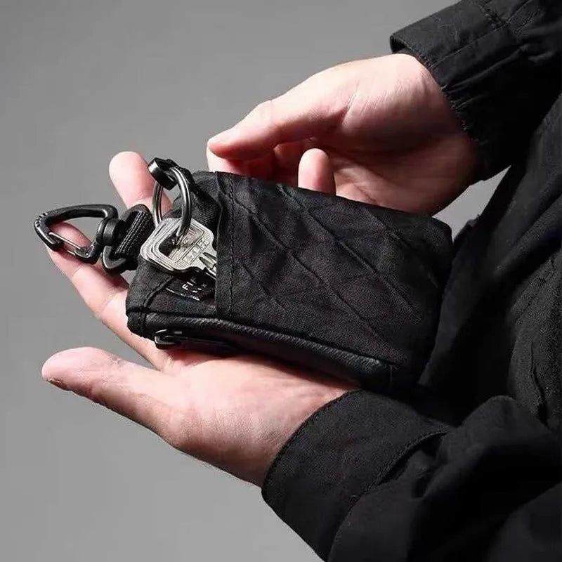 Black Color Zipper Belt Bag