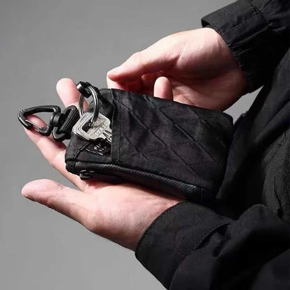 Black Color Zipper Belt Bag