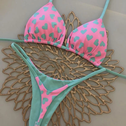 Neon Oasis İki Parça Brezilya Model Bikini