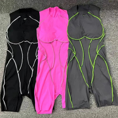 Dare2Luzz Kısa Sırtı Açık Tulum