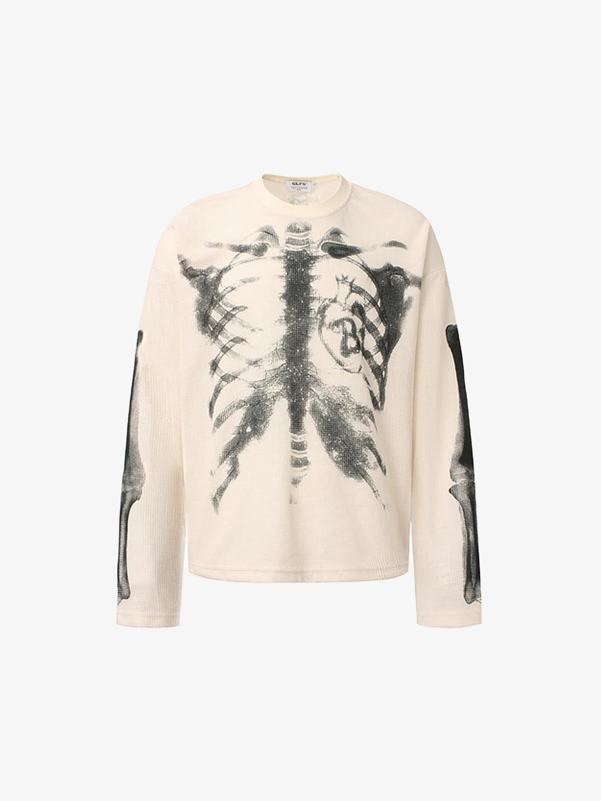 Skeleton B-Heart Graphic Sweatshirt