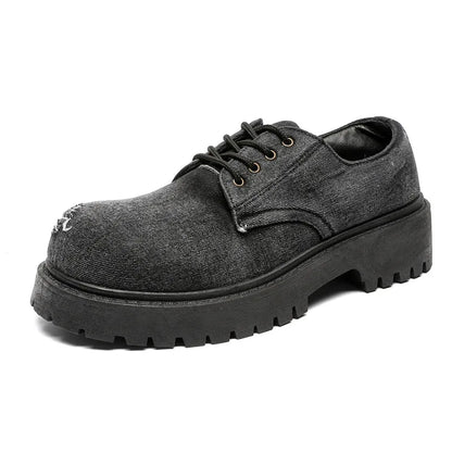 Denim Boys shoes Black Leather