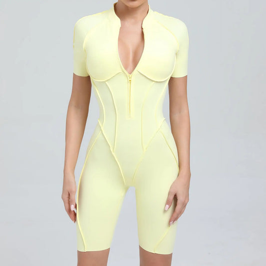 Dare2Luzz Dikişsiz Kısa Spor Tulum