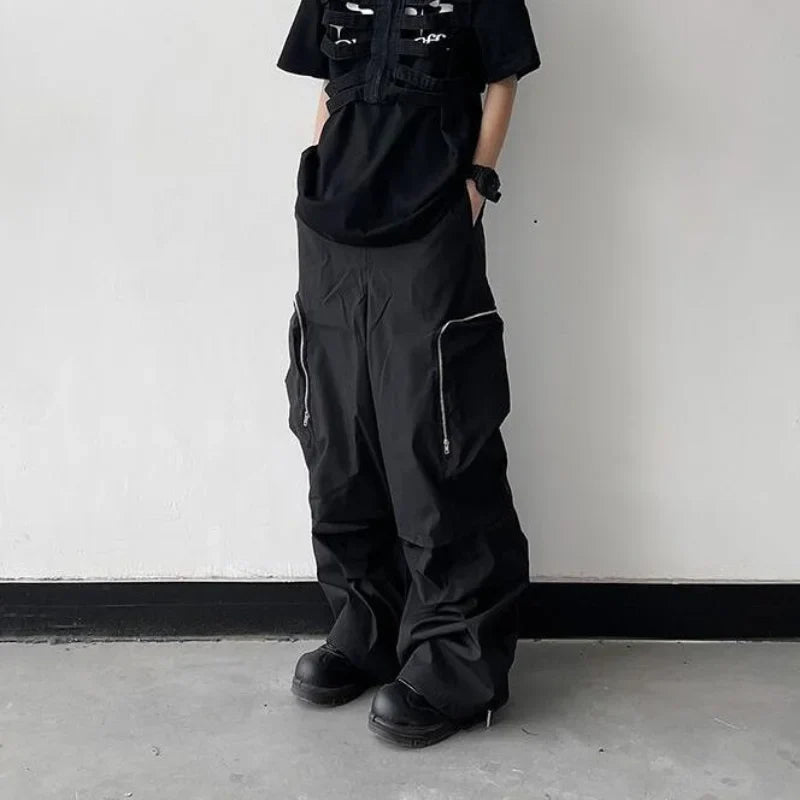 Large Knee Pocket Baggy Pants