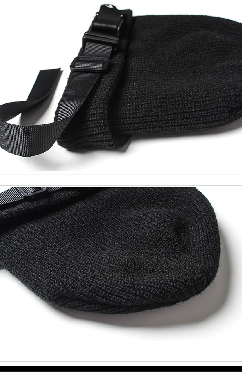 Nightshade Beanie Hat with Buckle