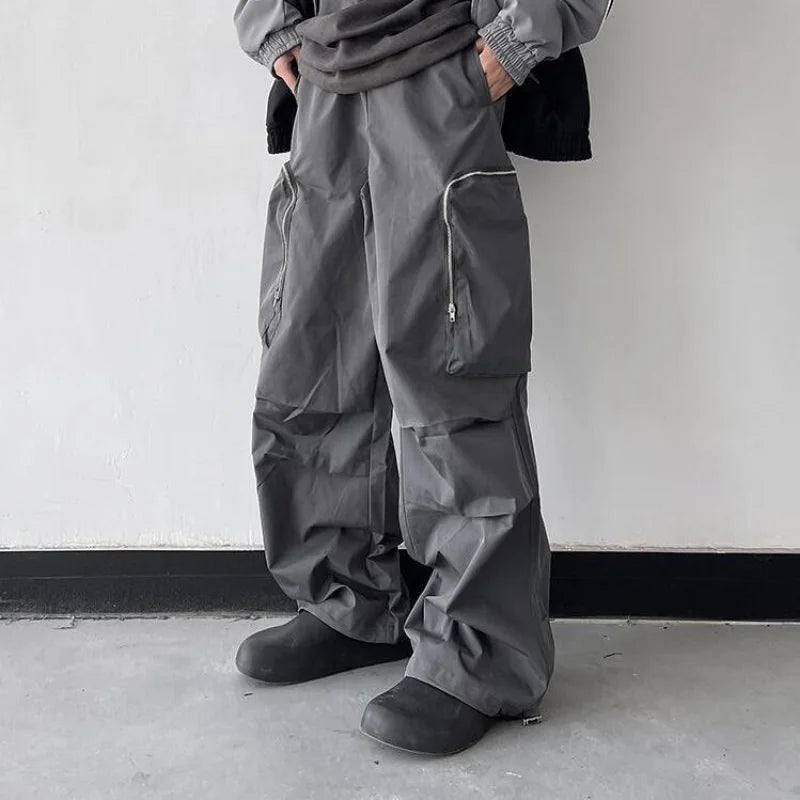 Large Knee Pocket Baggy Pants
