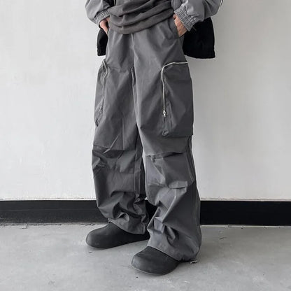 Large Knee Pocket Baggy Pants