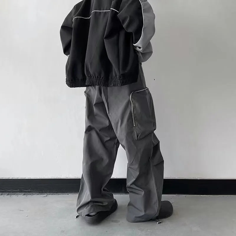 Large Knee Pocket Baggy Pants