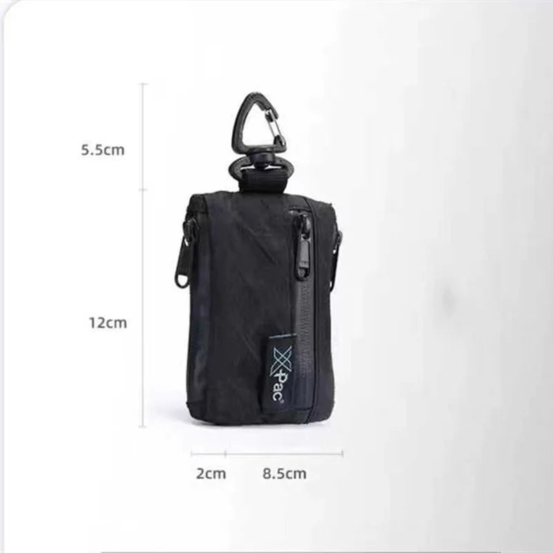 Black Color Zipper Belt Bag